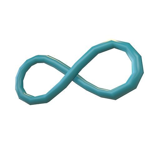 Infinity Symbol v6 003 Low-poly 3D model