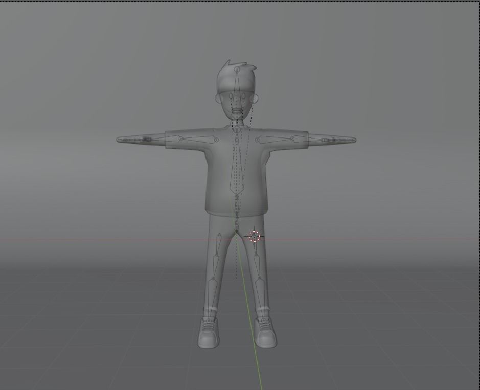 White boy model characters of nationality Free 3D model_3