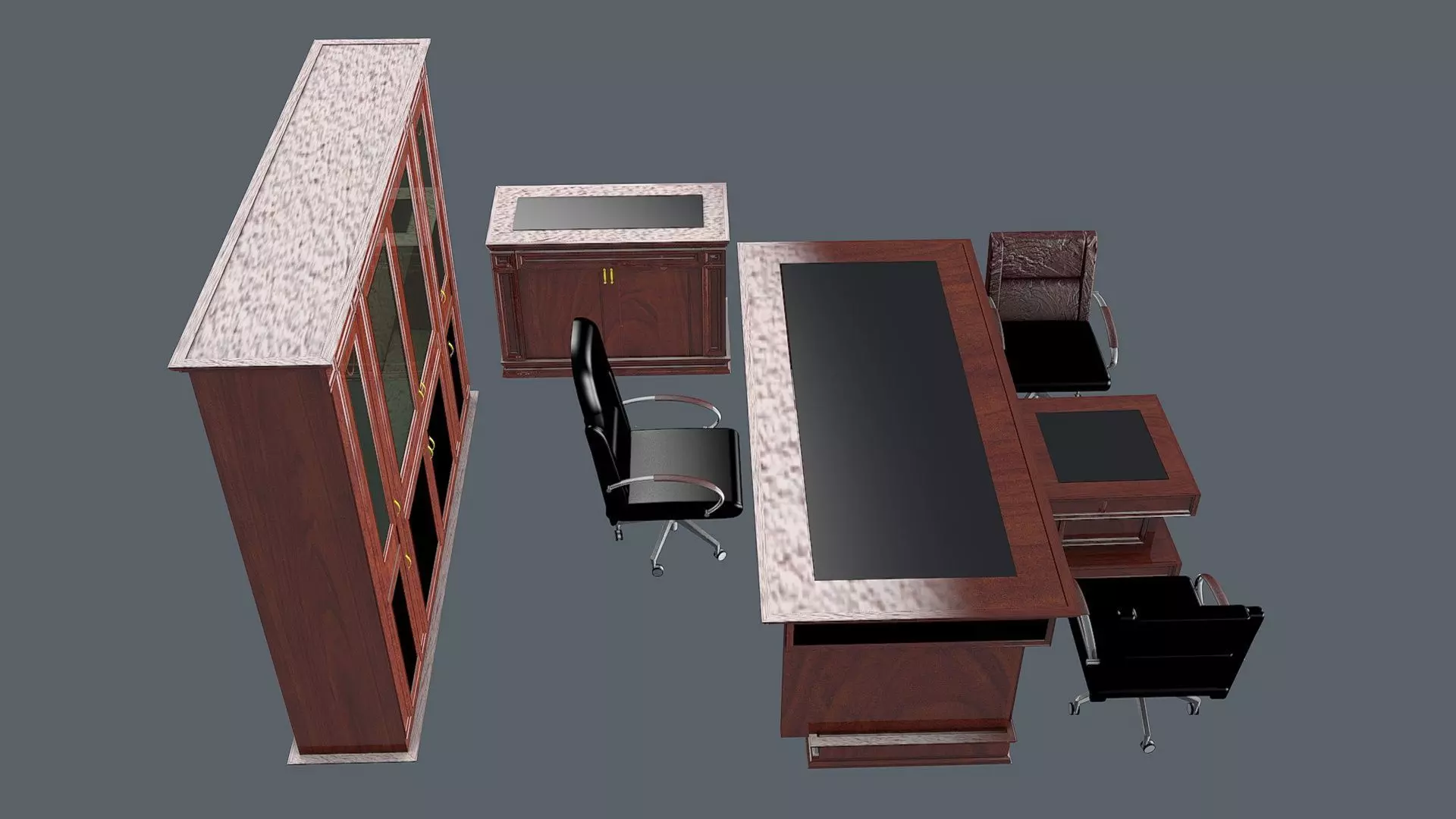 OFFICE ROOM SET 3D model_0