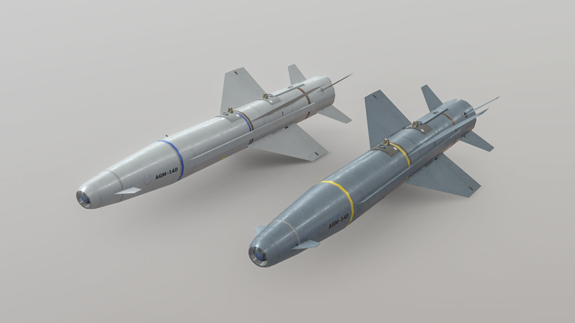 AGM-142 Popeye 1 - 2 Low-poly 3D model_1