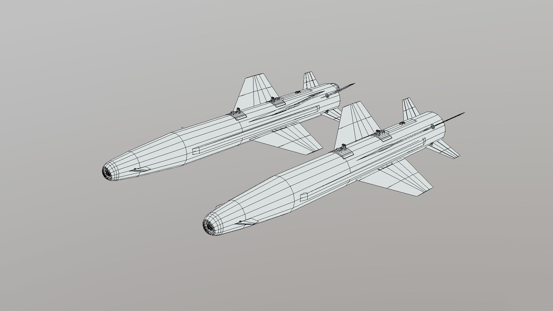 AGM-142 Popeye 1 - 2 Low-poly 3D model_16