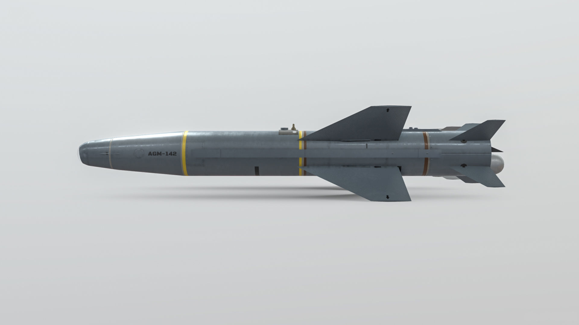 AGM-142 Popeye 1 - 2 Low-poly 3D model_4
