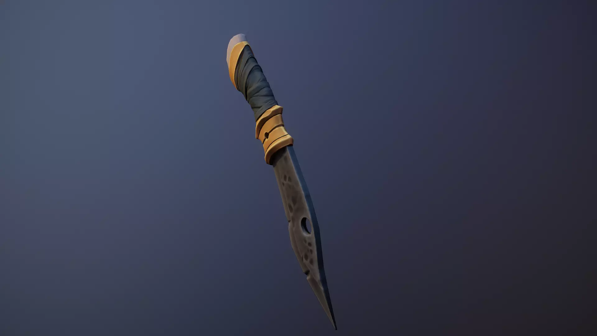 Stylized knife lowpoly Free low-poly 3D model