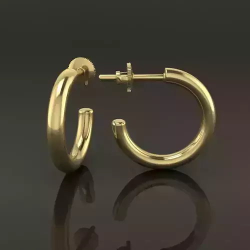 Earring Hoop Rope Opened Back 11mm Width Inside