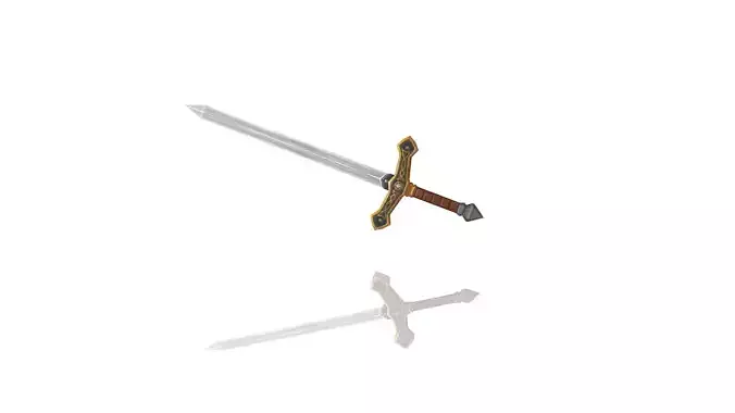 Essential Sword Low-poly 3D model