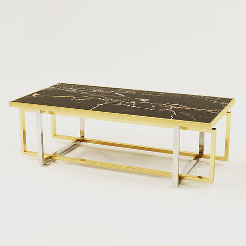 Gonema Metal Coffee Table Low-poly 3D model