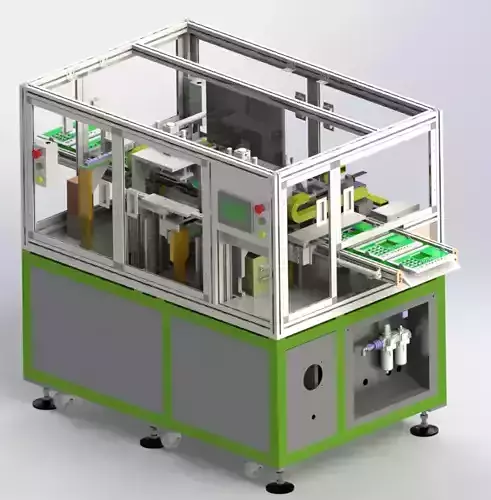 Automated telephone production equipment