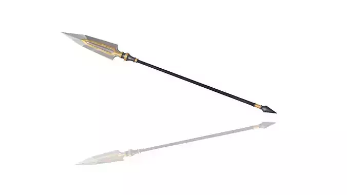 Essential Spear Low-poly 3D model
