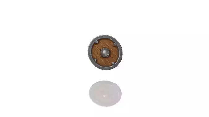 Essential Shield Low-poly 3D model