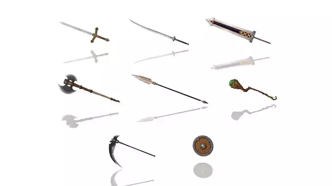 Essential Weapons 3D Model Collection