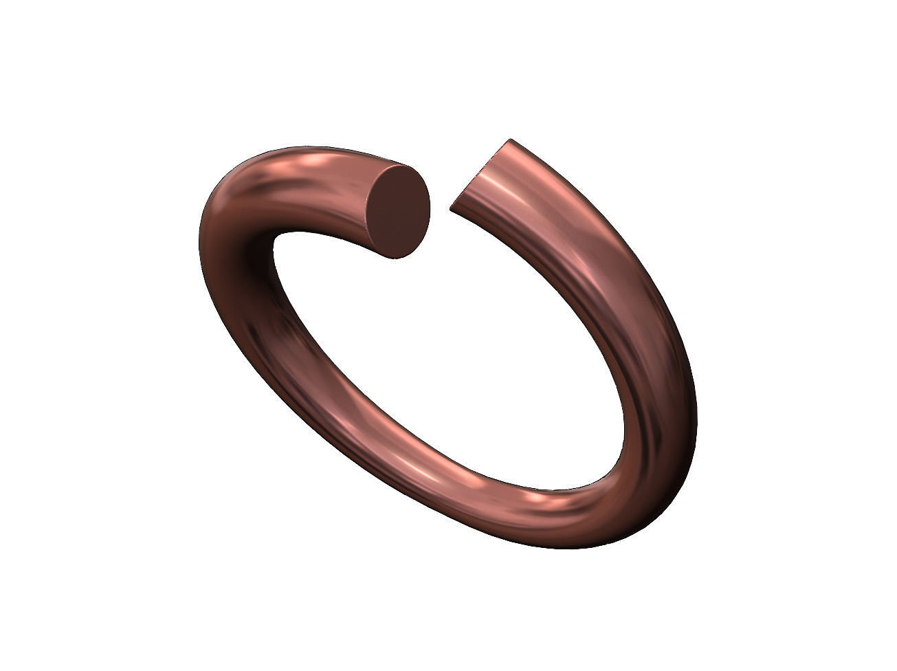 Solid twisted conical wire fashion band US size 5to10 3D print model_8