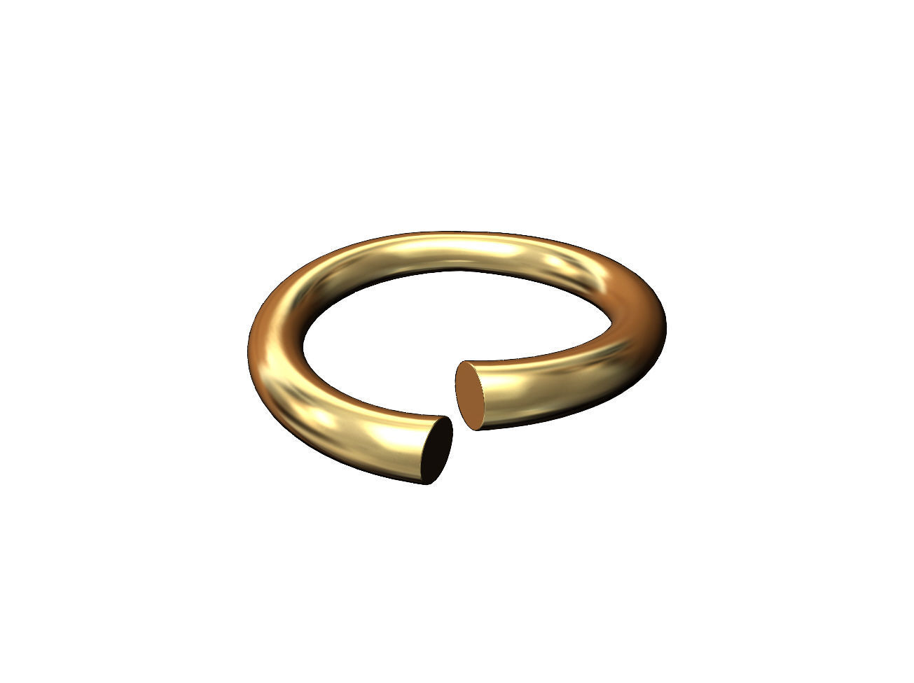 Solid twisted conical wire fashion band US size 5to10 3D print model_2