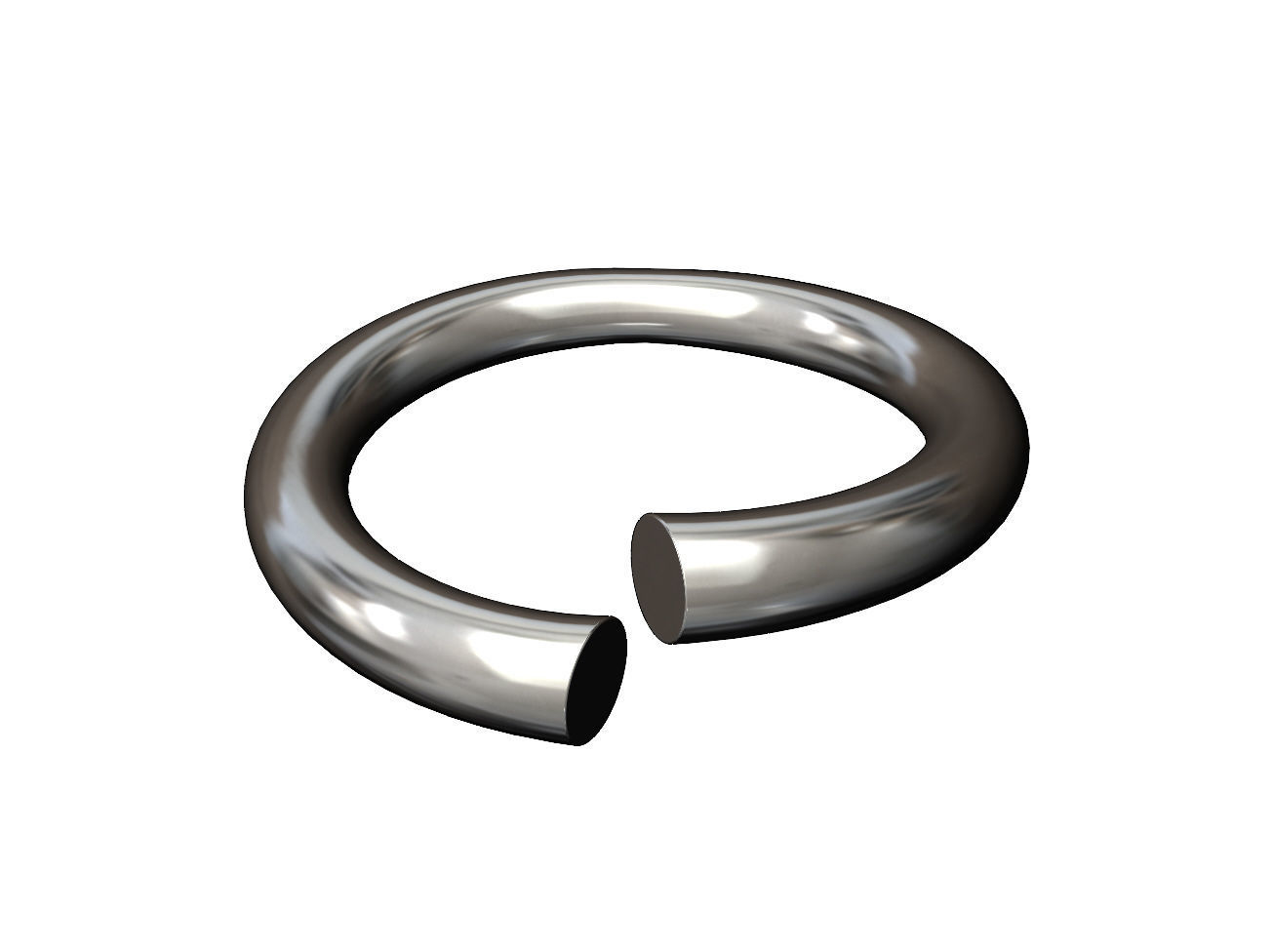 Solid twisted conical wire fashion band US size 5to10 3D print model_9