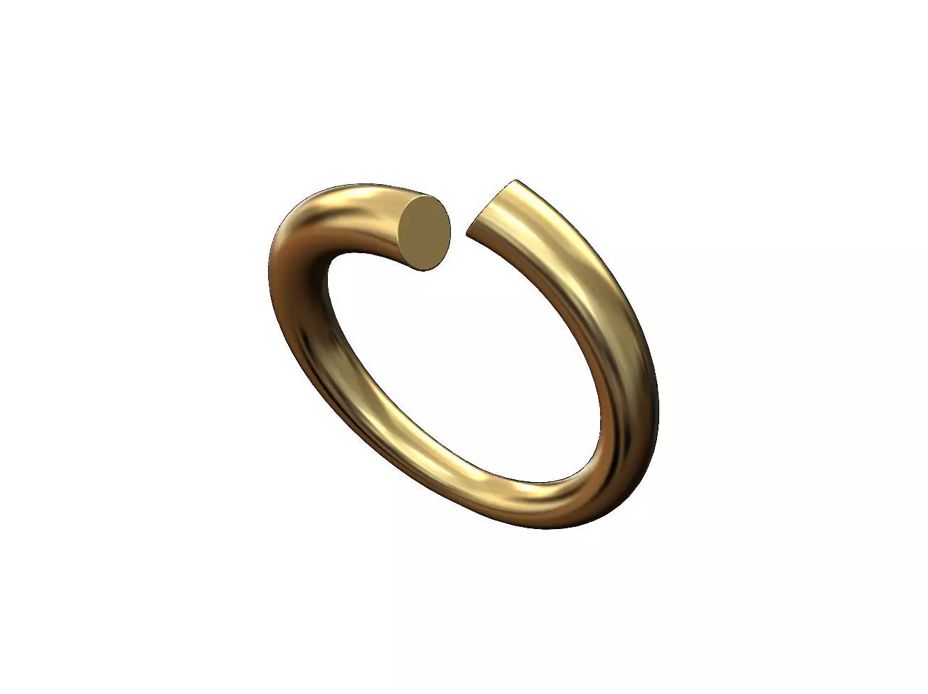 Solid twisted conical wire fashion band US size 5to10 3D print model_0