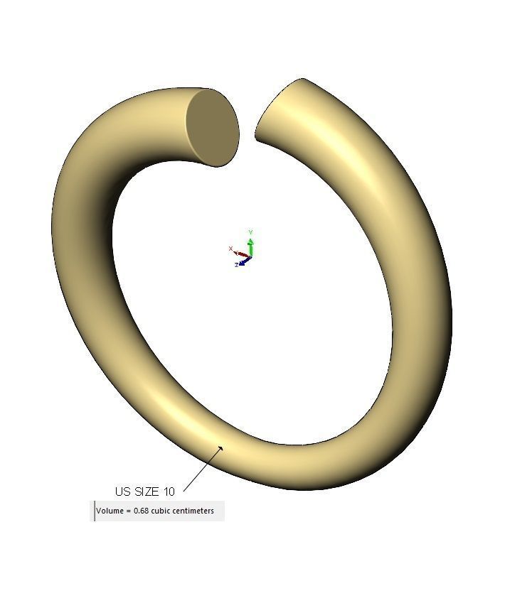 Solid twisted conical wire fashion band US size 5to10 3D print model_11