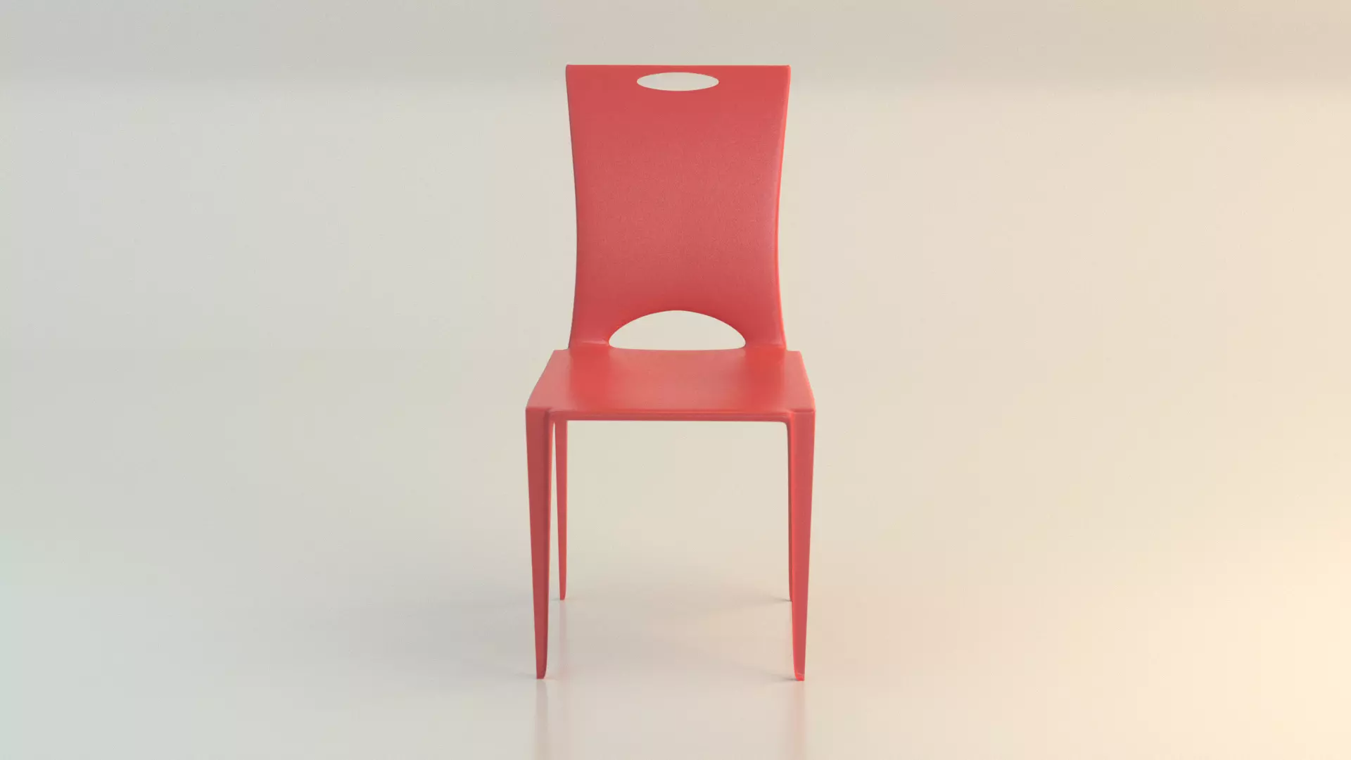 Chair 5 Low-poly 3D model_0