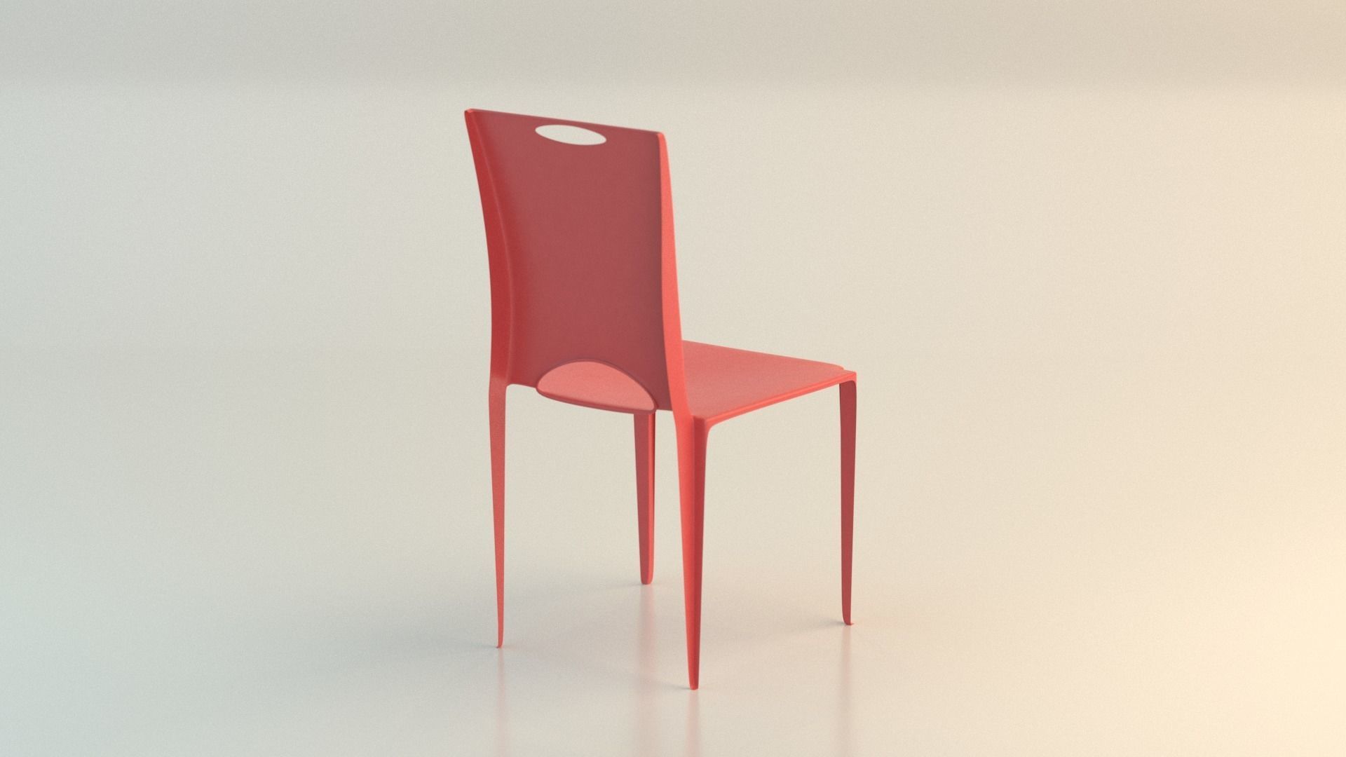 Chair 5 Low-poly 3D model_6
