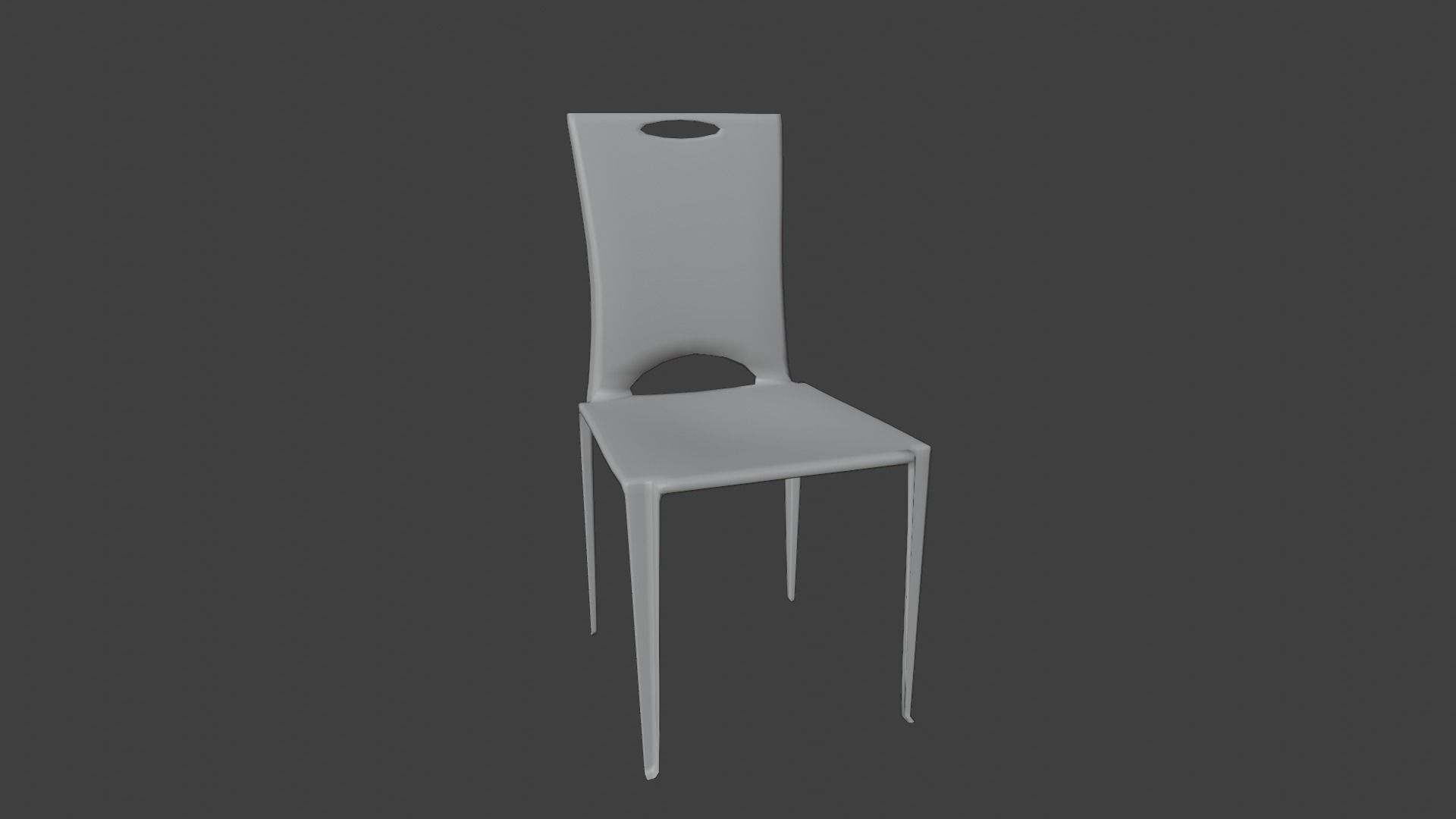 Chair 5 Low-poly 3D model_3