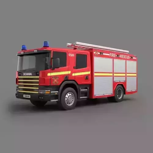 Red Fire Brigade 3D model