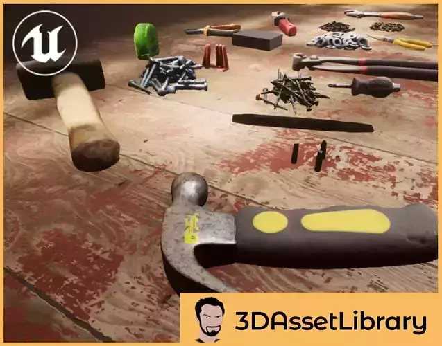 Photoscanned Tools Vol 1 For Unreal