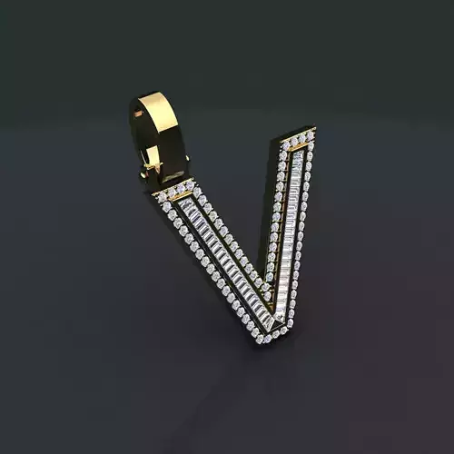 Initial Custom Pendent V