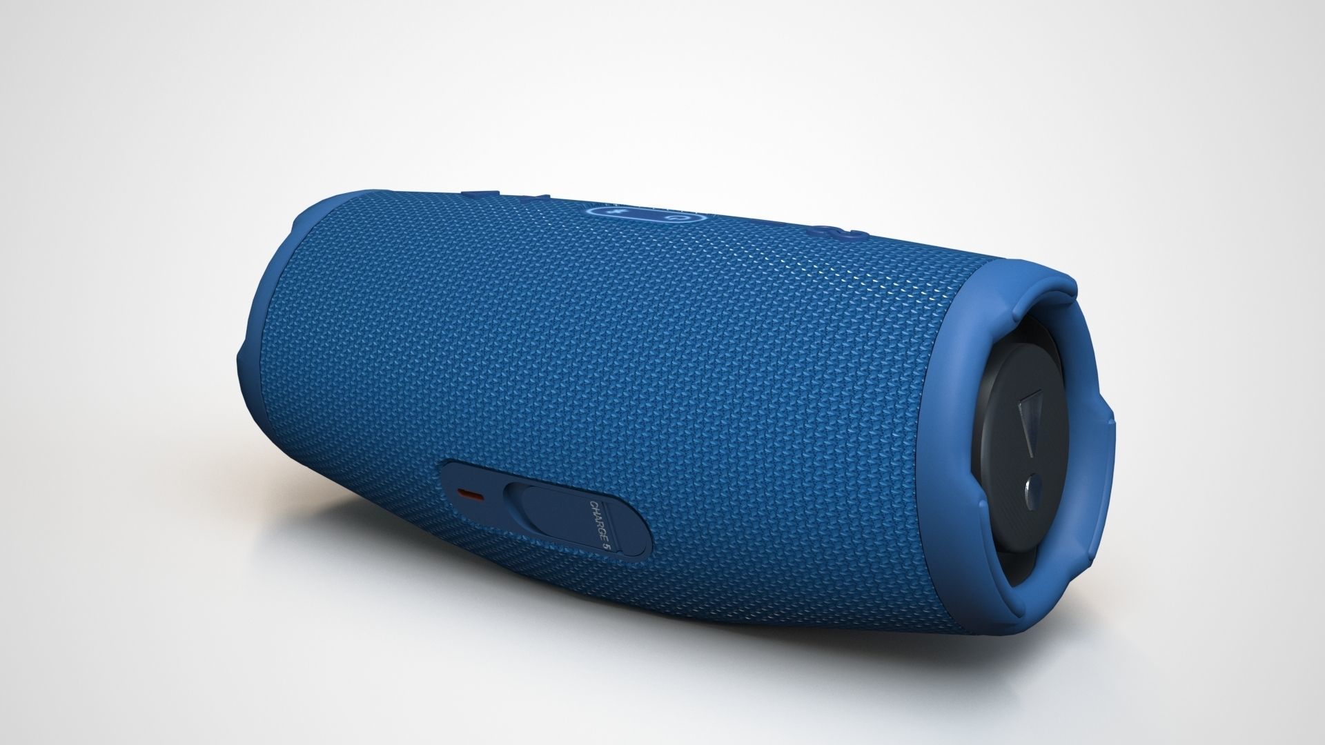 JBL Charge 5 Blue Low-poly 3D model_5