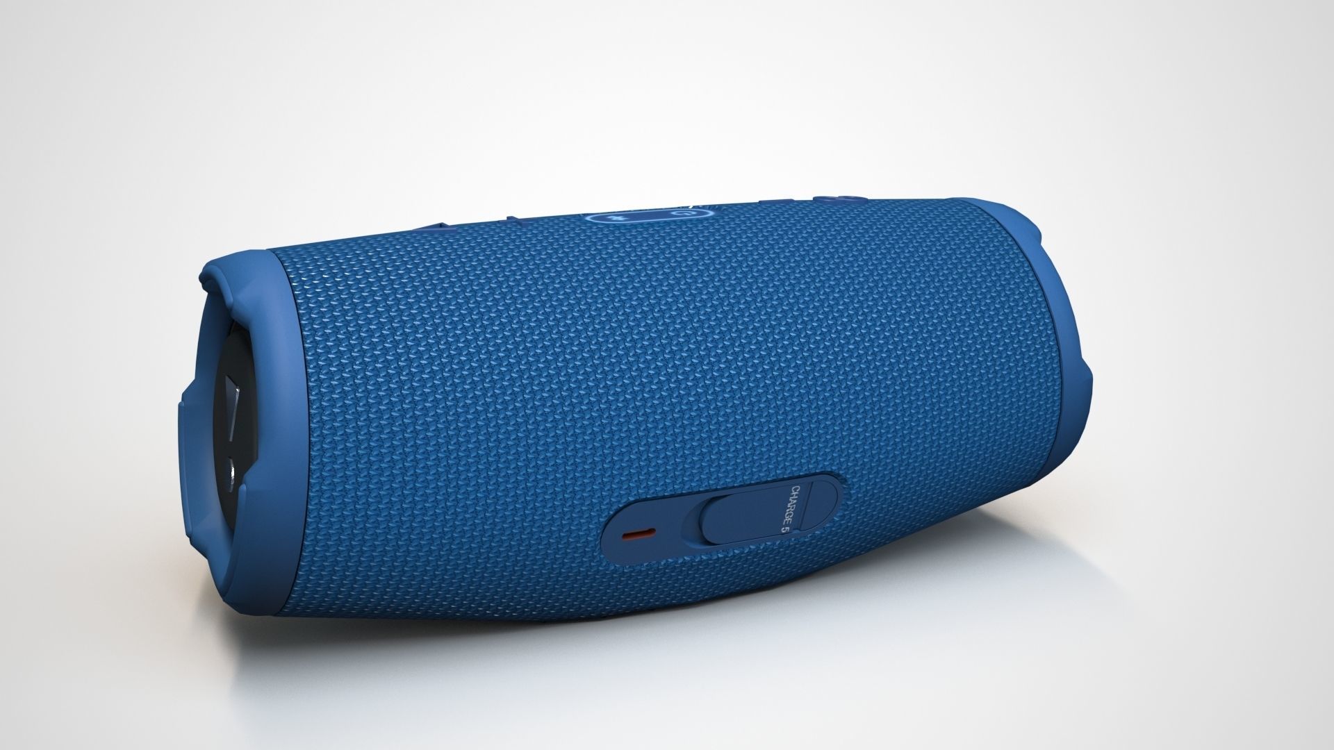 JBL Charge 5 Blue Low-poly 3D model_6
