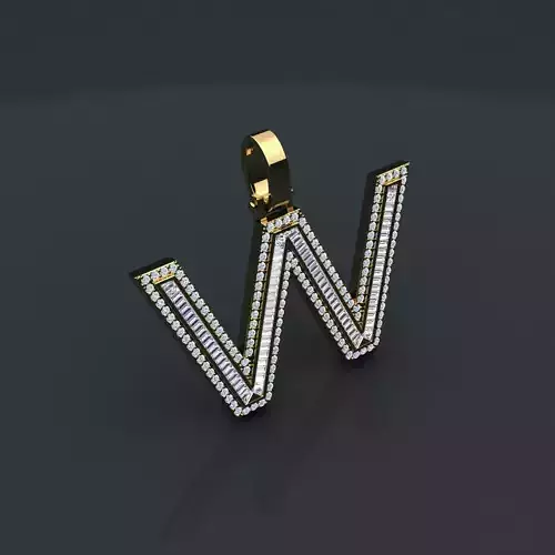 Initial Custom Pendent  3D print model