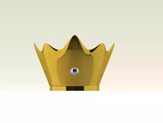 Golden crown 3D model 