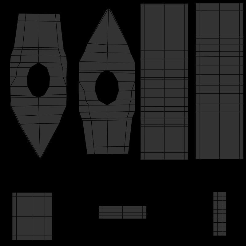 Blacksmith anvil with hammer in low-poly 3D model_11
