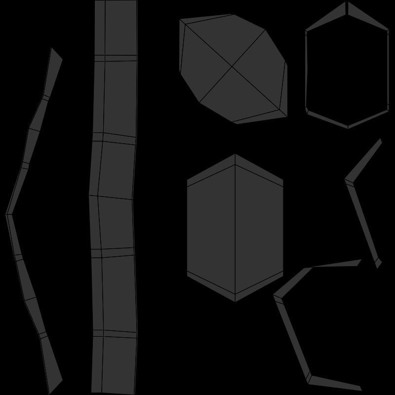 Blacksmith anvil with hammer in low-poly 3D model_13