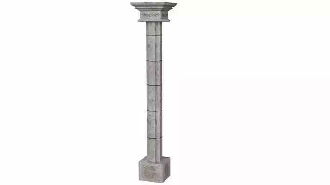 Column post with square base