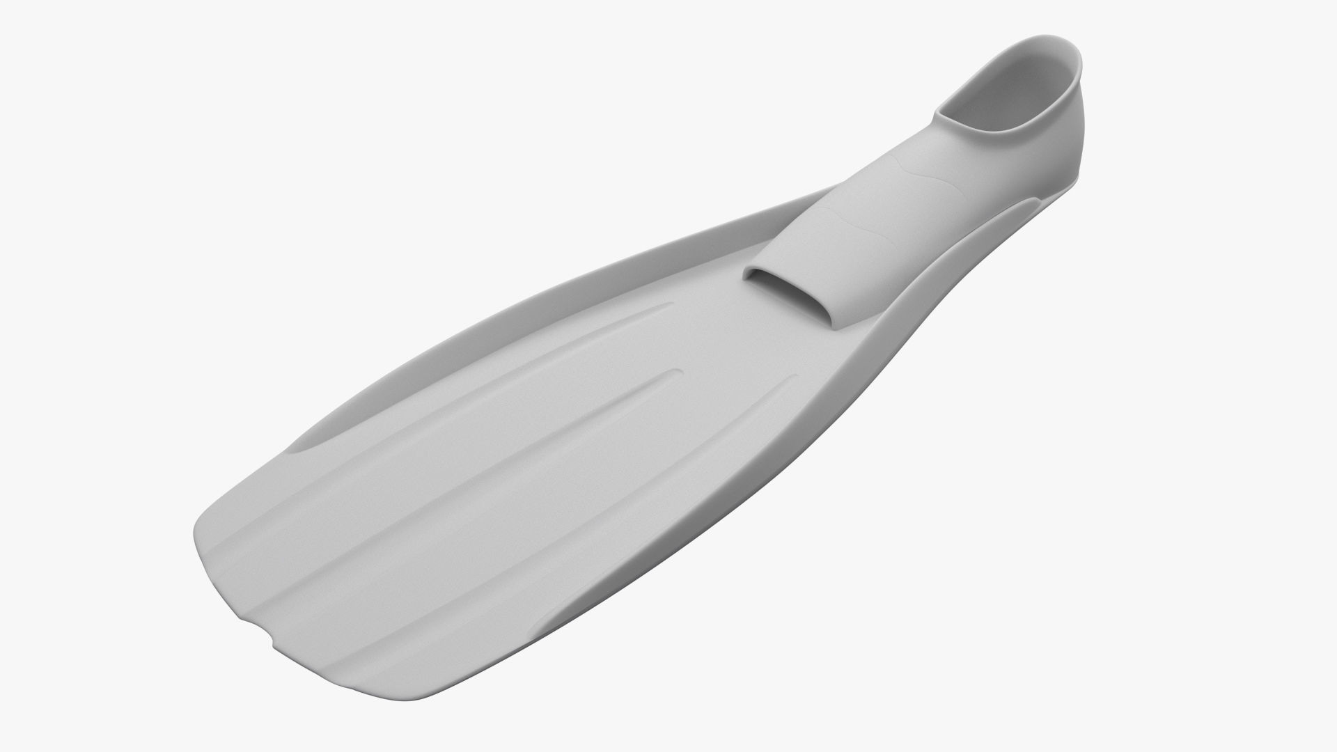 Flippers PBR pair of diving fins Low-poly 3D model_6