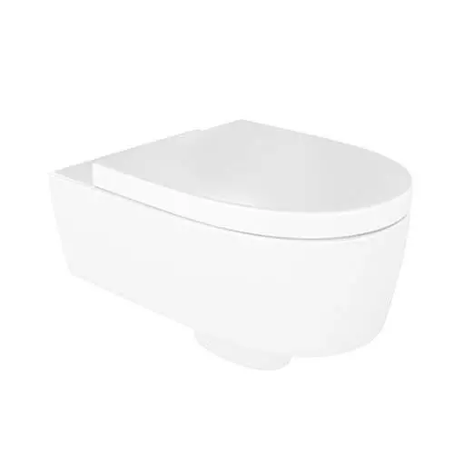Round White Toilet Bowl 3D model