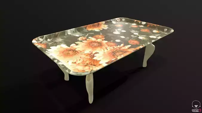 Floral Design Tray with Stand