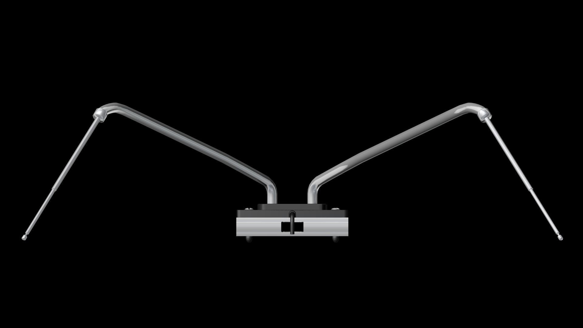 Vintage lowrider  accessory Rabbit Ears antenna  3D model_3