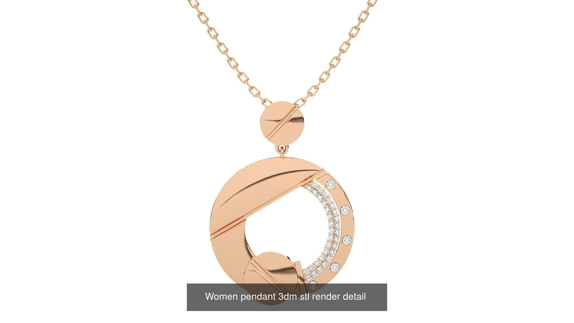 73 Women Italian Pendant 3dm stl renders Bulk Collection _51