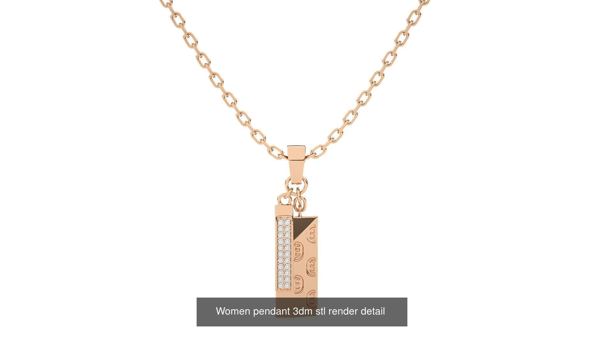 73 Women Italian Pendant 3dm stl renders Bulk Collection _40