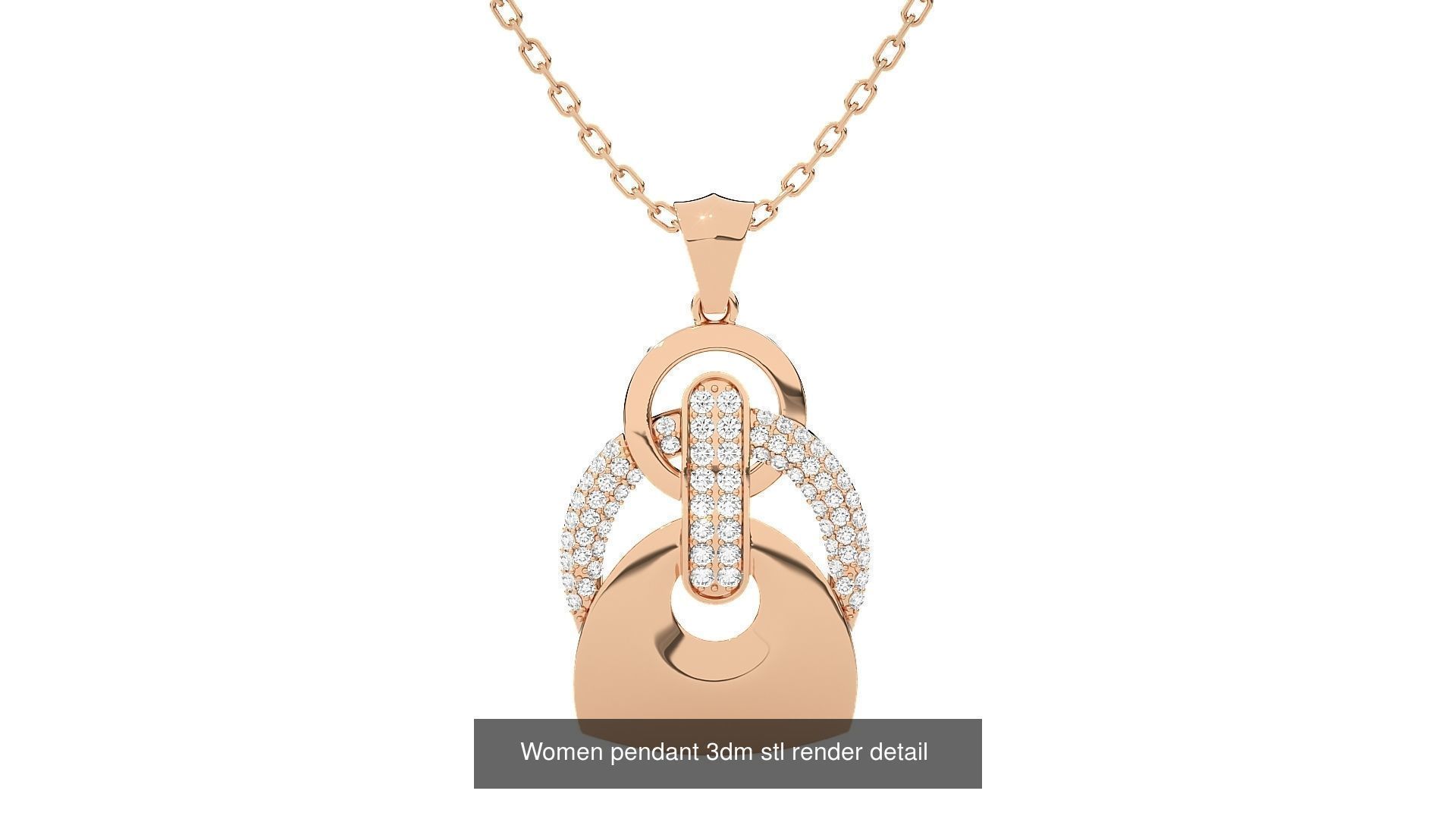 73 Women Italian Pendant 3dm stl renders Bulk Collection _89