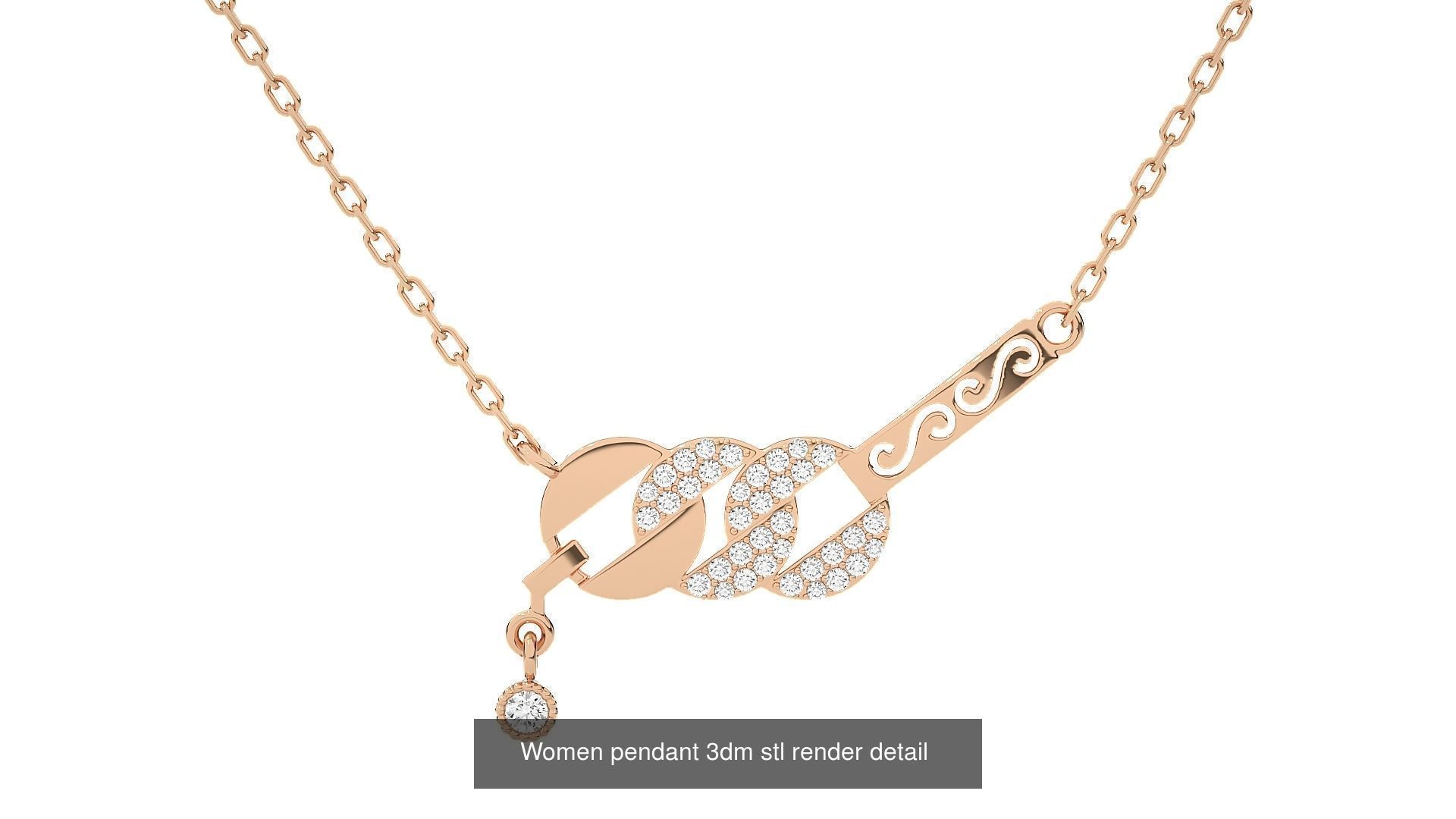 73 Women Italian Pendant 3dm stl renders Bulk Collection _85