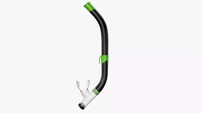 Diving Snorkel PBR Low-poly 3D model