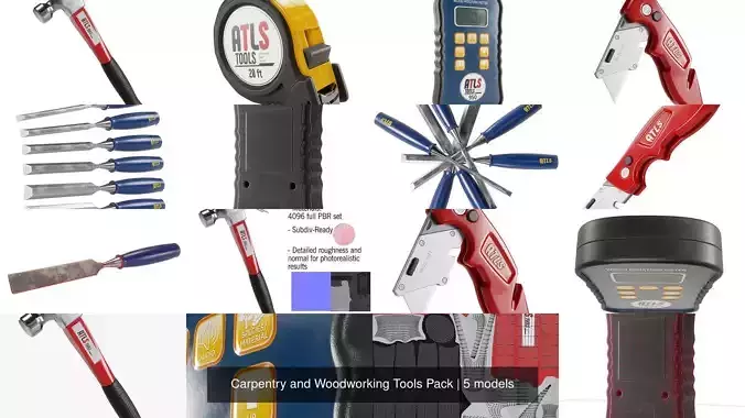 Carpentry and Woodworking Tools Pack
