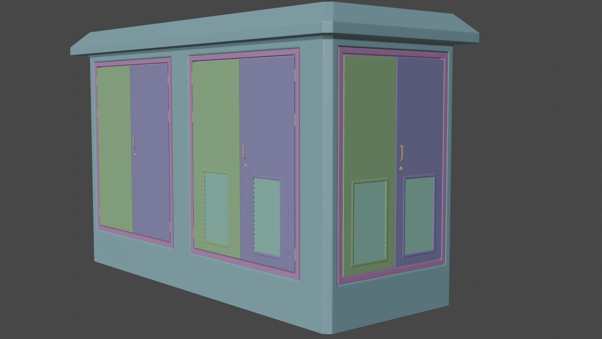 Old Transformer  Box Low-poly PBR Game Ready 3D Model Low-poly 3D model_15