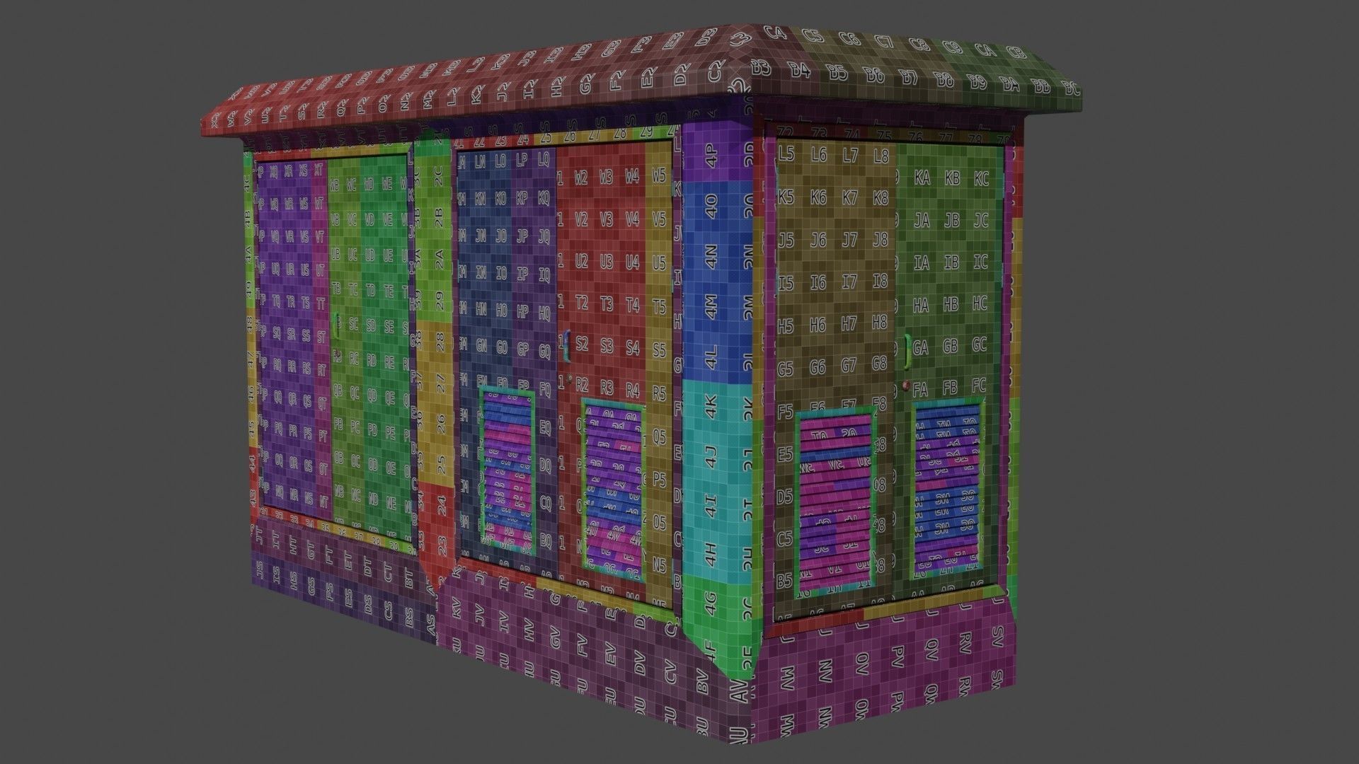 Old Transformer  Box Low-poly PBR Game Ready 3D Model Low-poly 3D model_13