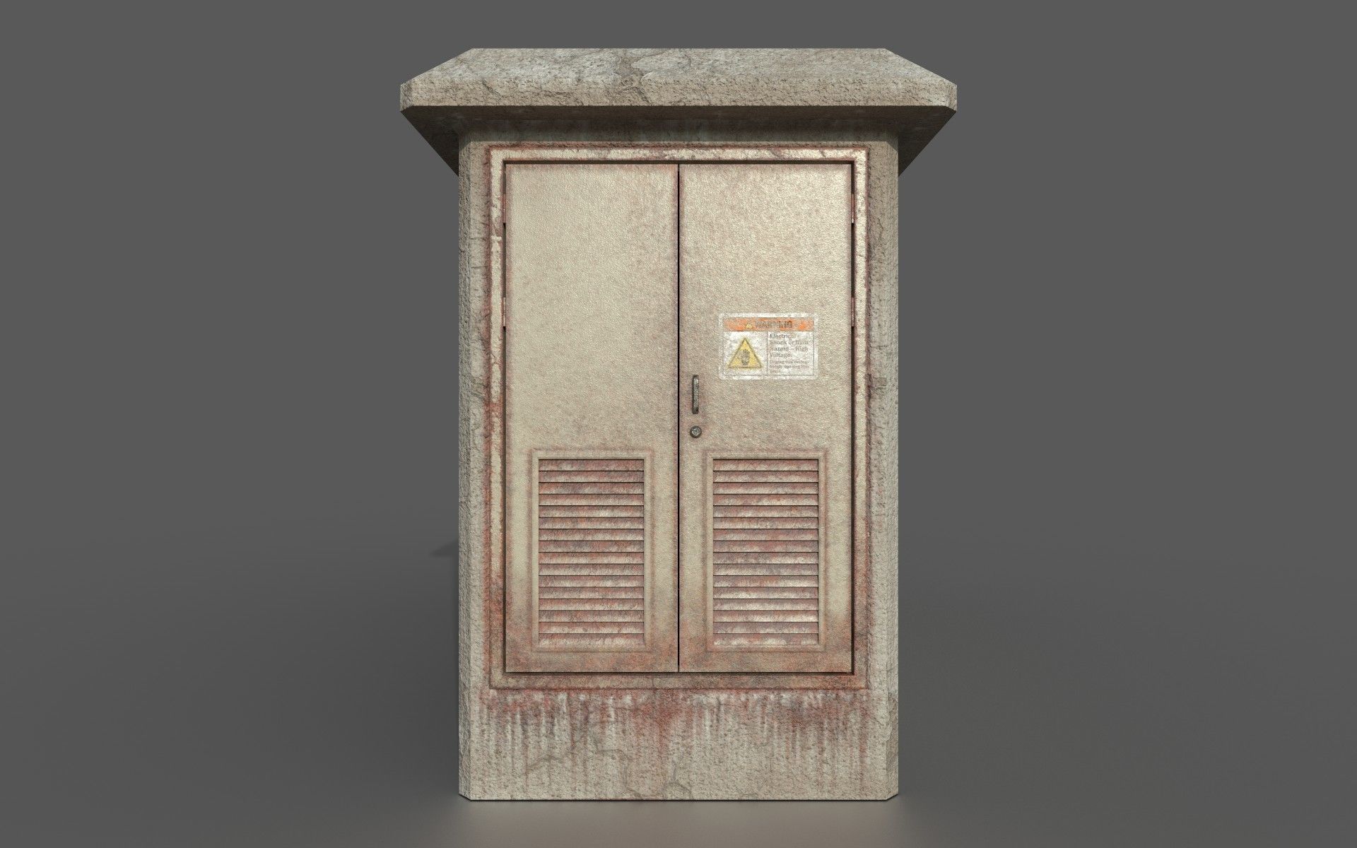 Old Transformer  Box Low-poly PBR Game Ready 3D Model Low-poly 3D model_2