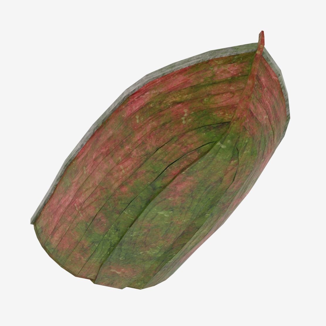 Old Boat Low-poly 3D model_6