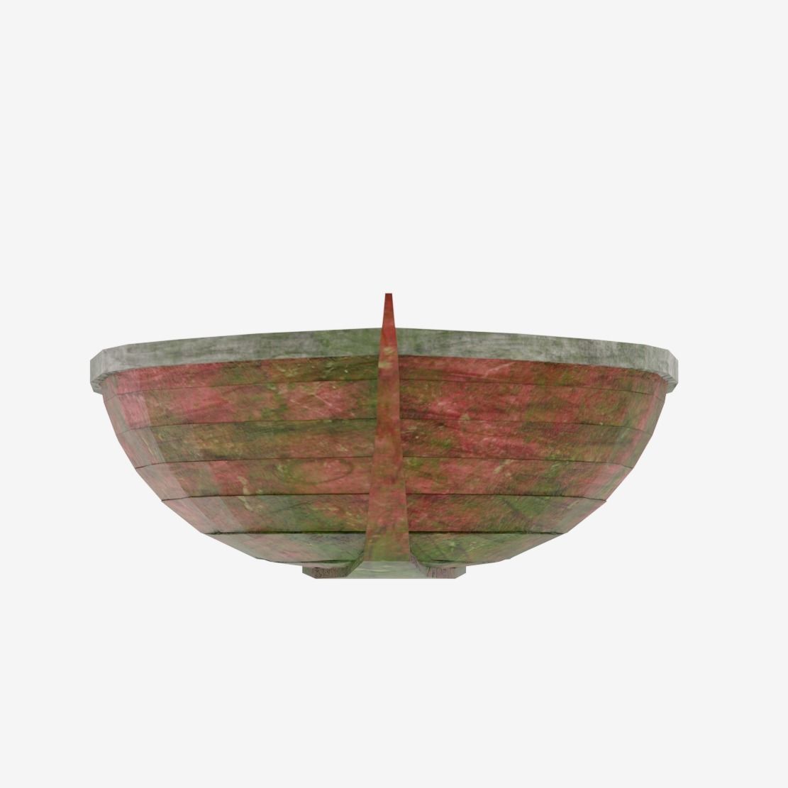 Old Boat Low-poly 3D model_7