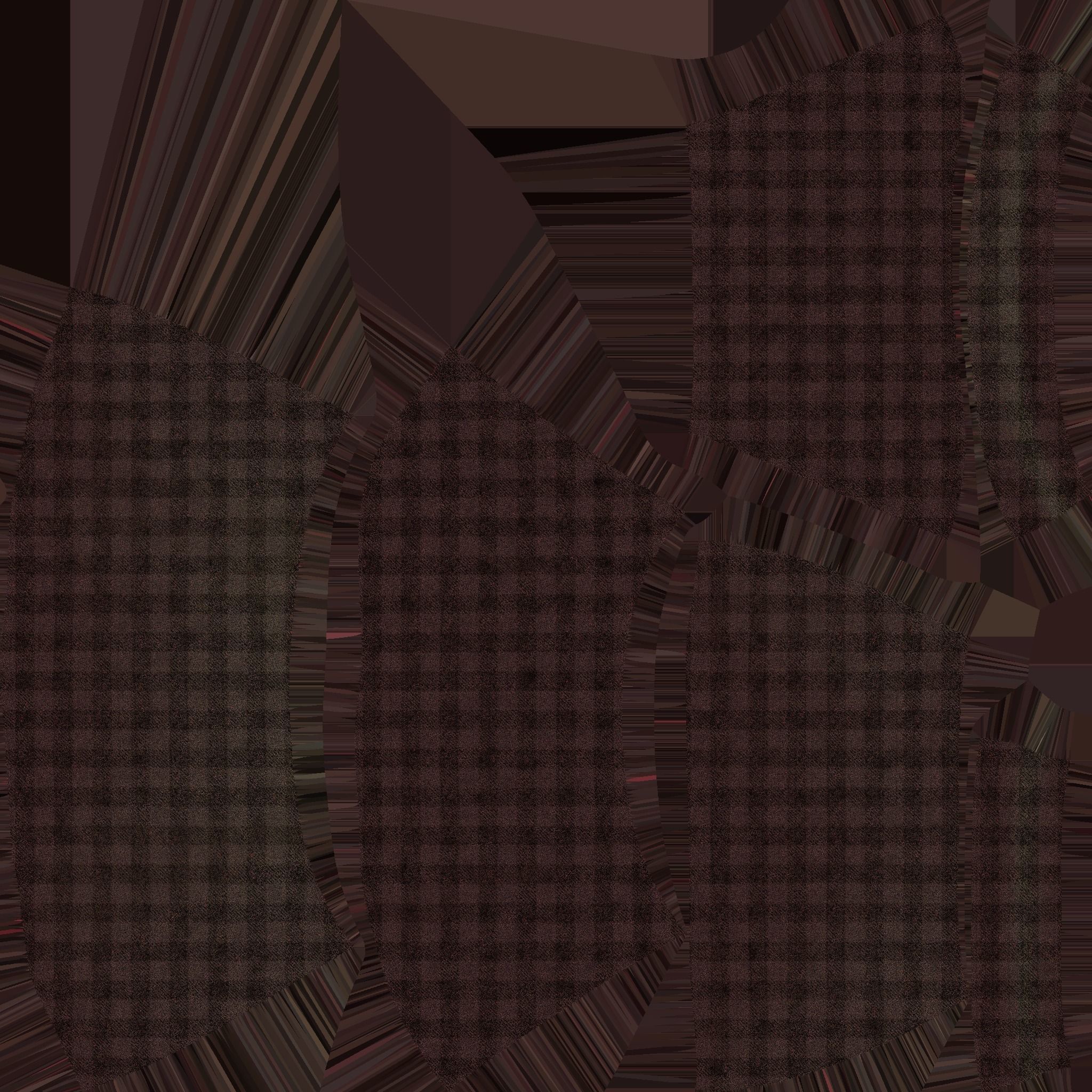 Black Plaid Skirt - Female Character Fashion Design Low-poly 3D model_14