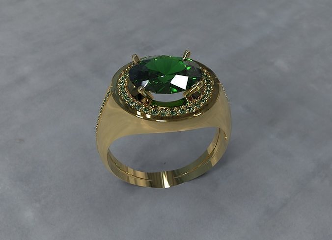 Solitaire ring Free 3D print model
