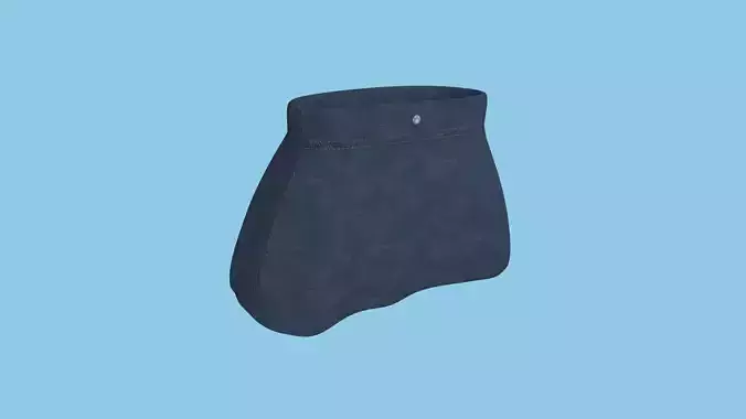Jeans Female Skirt - Character Fashion Design Low-poly 3D model Jeans Female Skirt - Character Fashion Design Low-poly 3D model